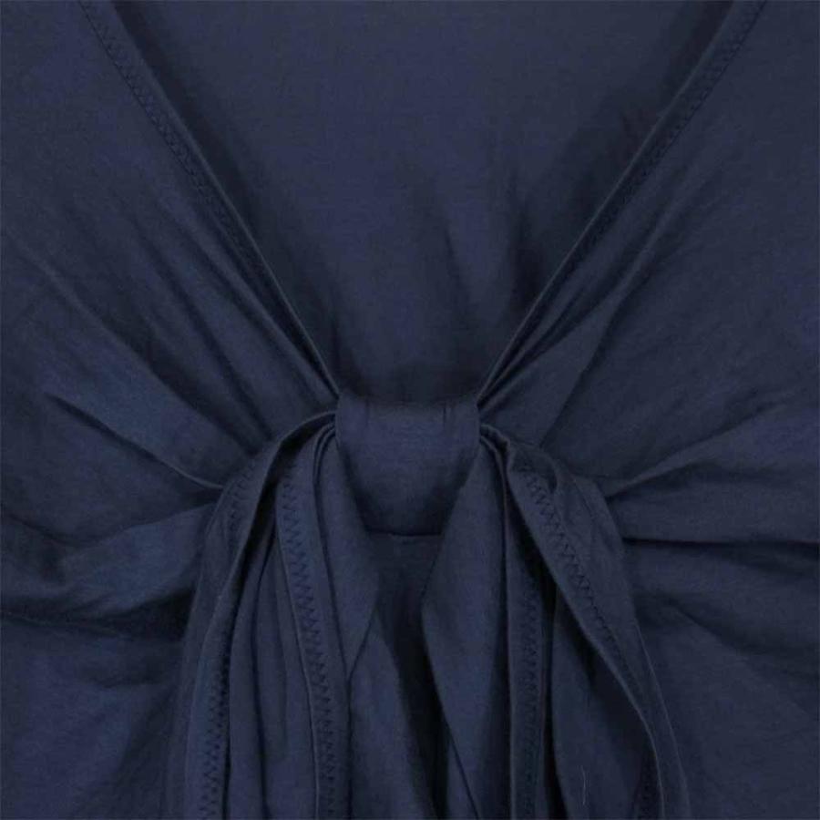 ドゥロワーdrawerシルクリボンノースリーブブラウス