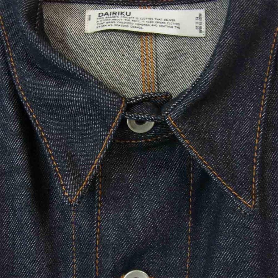 Dairiku Biggie インディゴデニムカバーオールサイズ3
