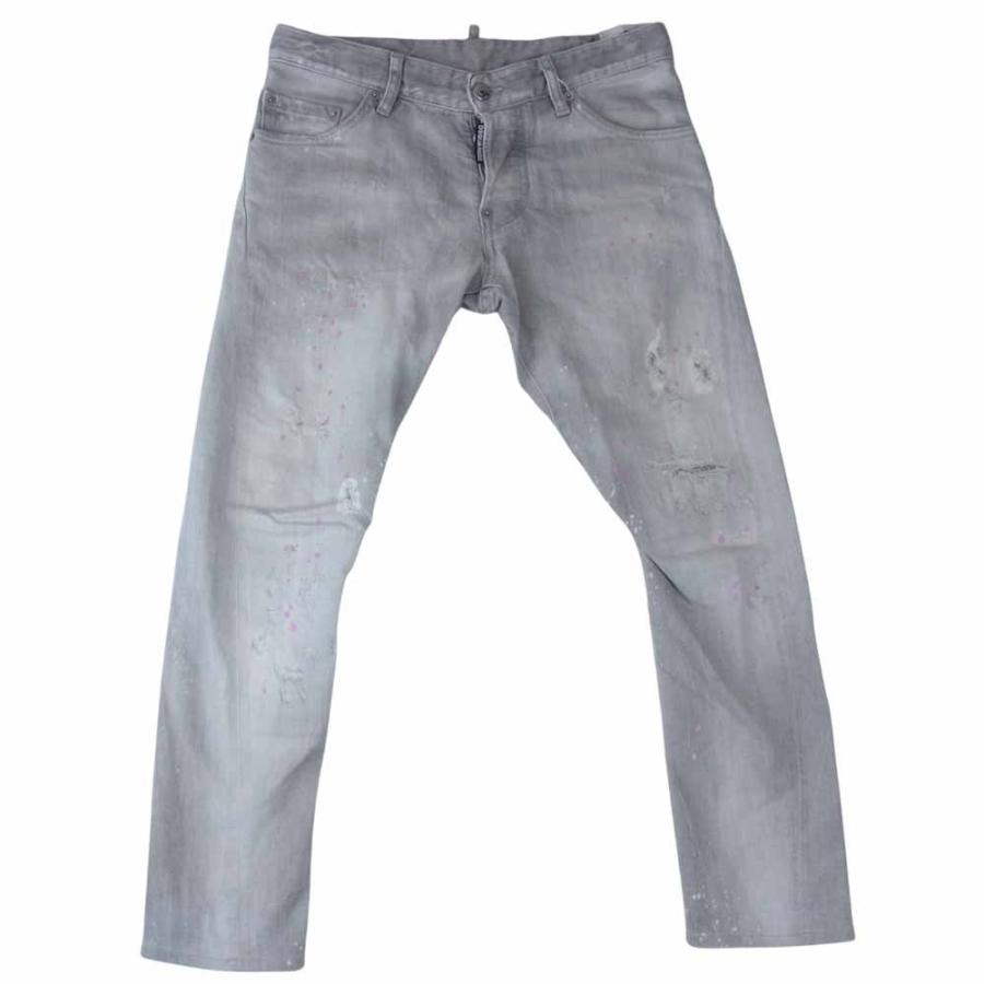 DSQUARED2 ディースクエアード S71LA0877 ペイント加工 ダメージ 