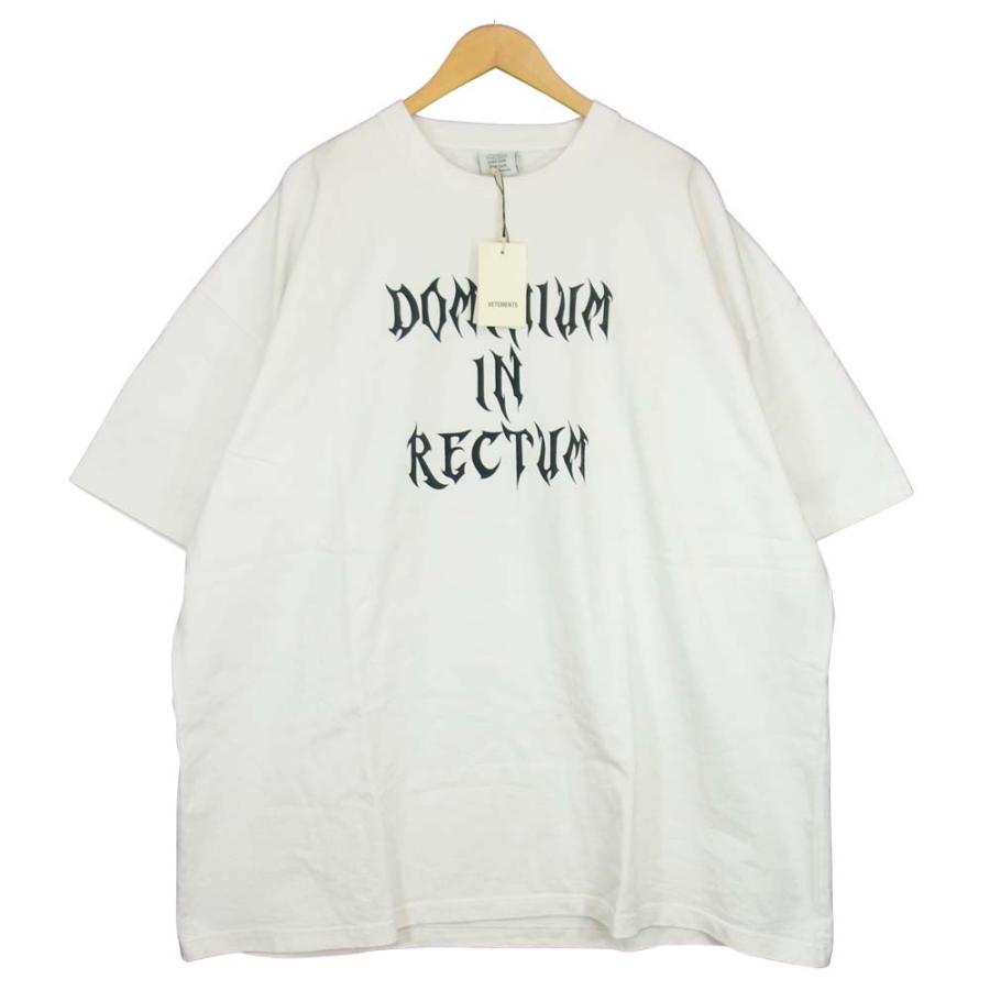 VETEMENTS ヴェトモン 19AW DOMINIUM TEE アナーキー バック プリント 