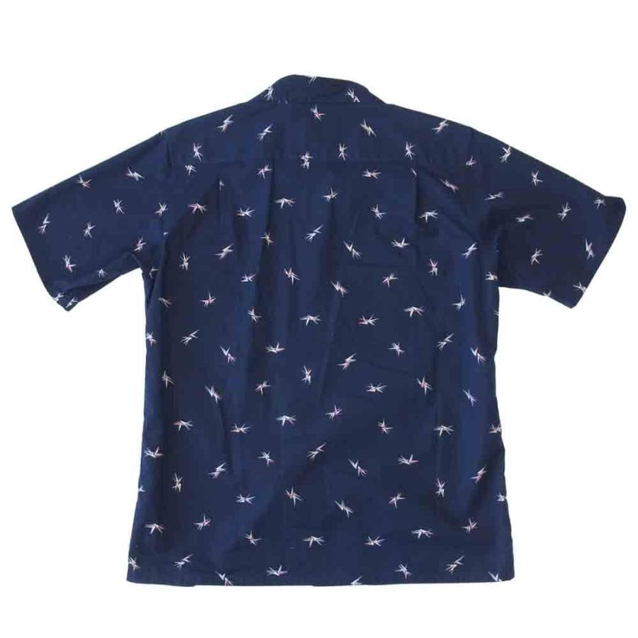 VISVIM ビズビム 0116105011026 DUKE SHIRT S/S ALLOVER-V ネイビー系 