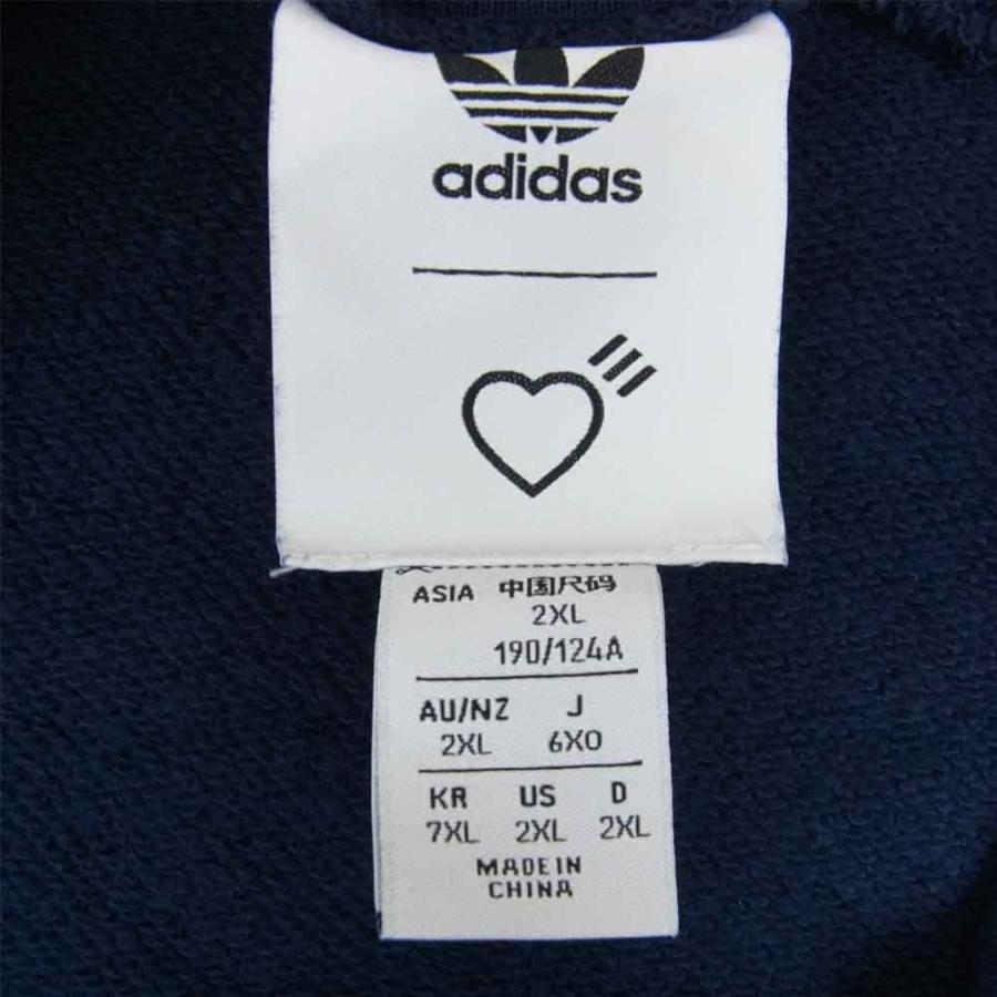 HUMAN MADE ヒューマンメイド adidas originals SWEAT SH アディダス スウェット シャツ ネイビー系 XXL【中古】｜brand-life｜04