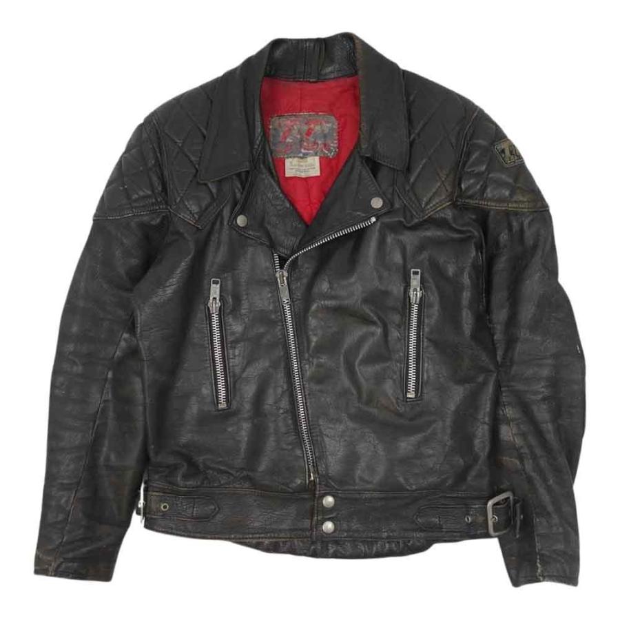 TT レザー TT Leathers ヴィンテージ パテッド レザー ダブル 
