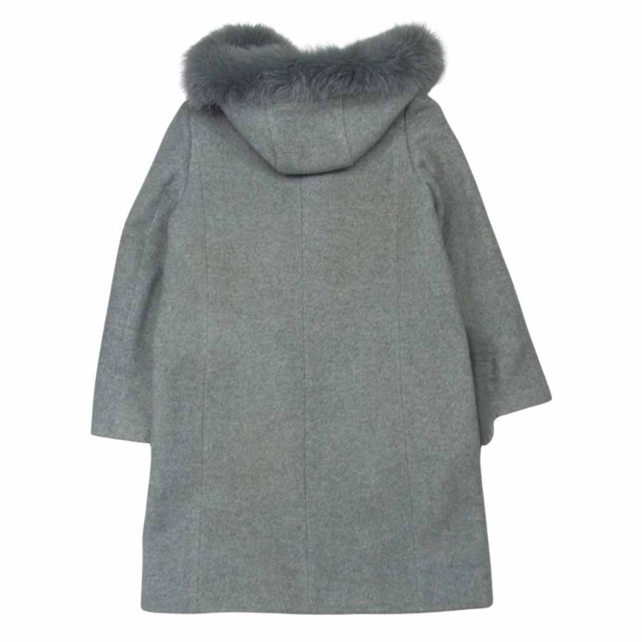 ジャスグリッティーフード付きポケットファーコート 