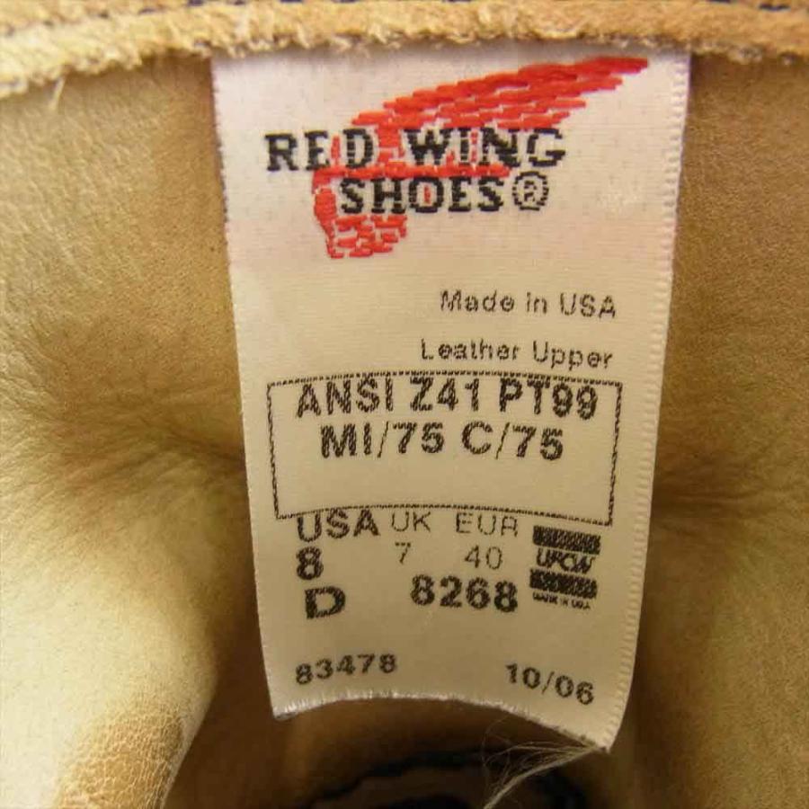 RED WING レッドウィング 8268 スエード エンジニア ブーツ ベージュ系 