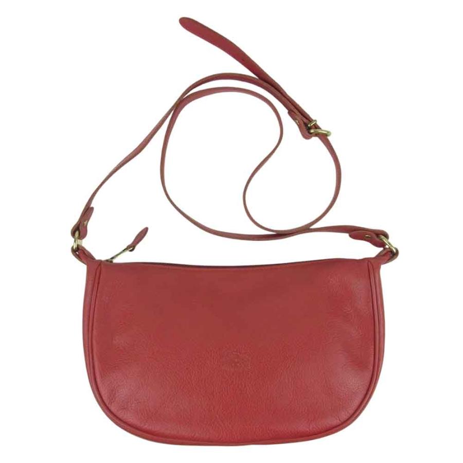 IL BISONTE イルビゾンテ 三日月型 レザー ショルダー バッグ  