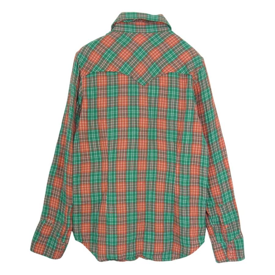 MARBLES マーブルズ MSH-S14SP05 DOUBLE GAUZE CHECK SHIRTS ダブル ガーゼ チェック 長袖 シャツ M【中古】 【即決】｜brand-life｜02