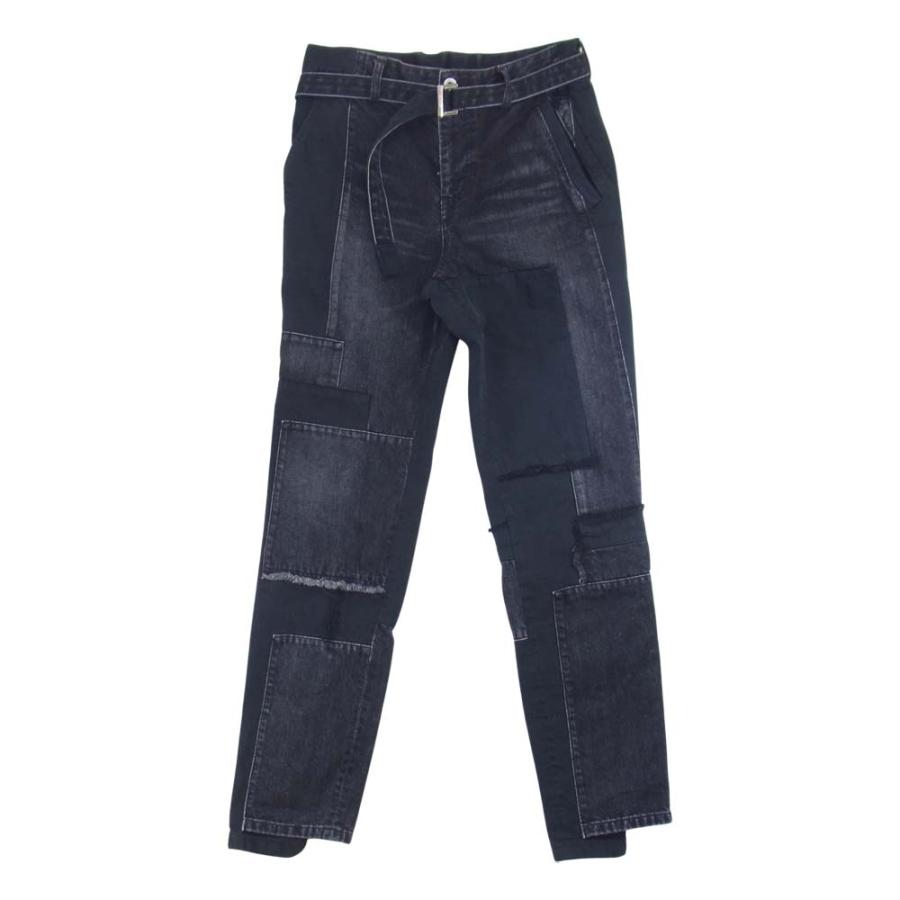 sacai Sacai サカイ 21SS 21-02512M Patch Work Denim Pants 再構築 