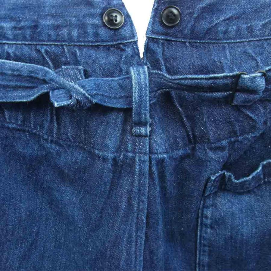 COMOLI コモリ P01-03003 デニム オーバー パンツ シンチバック 