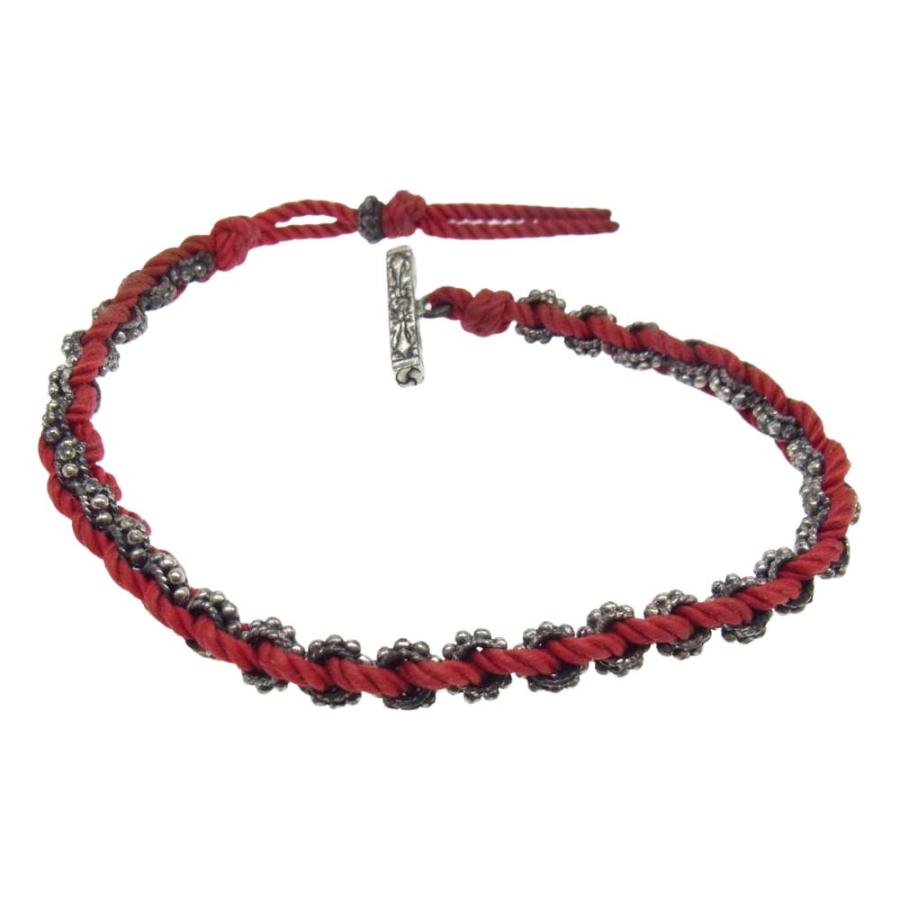 シャンバラ Shamballa コード ブレスレット レッド系 シルバー系 中古 2byh0004aa67 ブランド専門店life 通販 Yahoo ショッピング