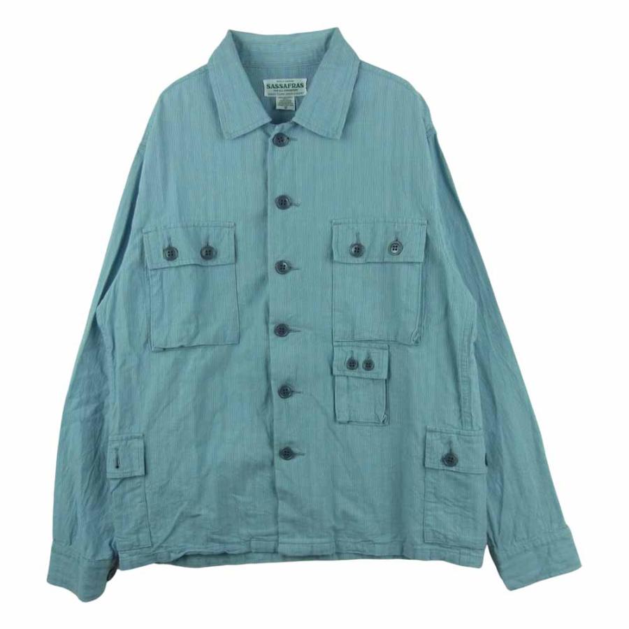 SASAFRAS ササフラス G.D.U. JACKET ストライプ シャツ ジャケット 