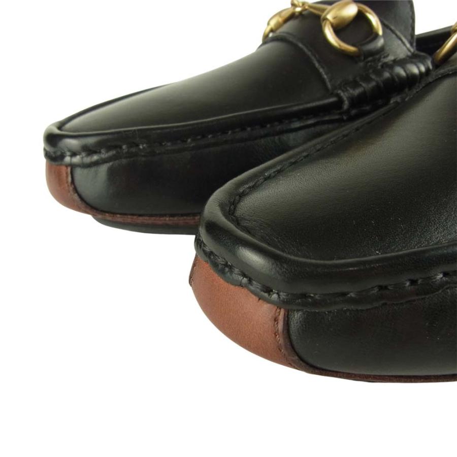 GUCCI グッチ 1101344 レザー ローファー ホースビット ドライビング 