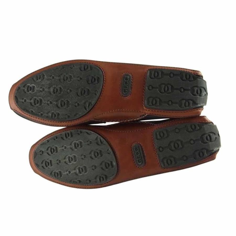GUCCI グッチ 1101344 レザー ローファー ホースビット ドライビング 