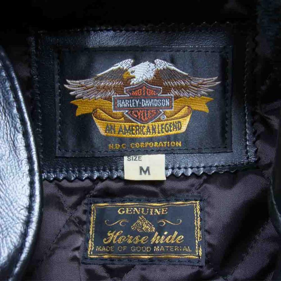HARLEY DAVIDSON ハーレーダビッドソン ホースハイド レザー 襟ボア 