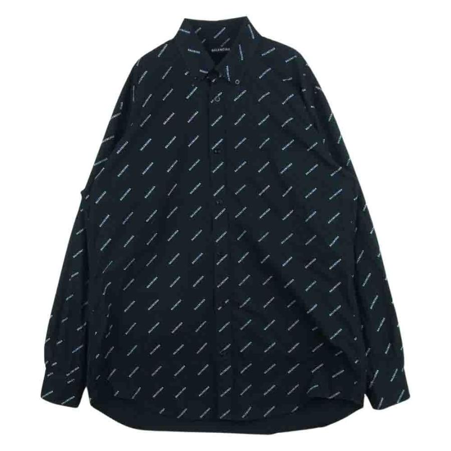 BALENCIAGA バレンシアガ 534333 TBL96 All over Logo Shirt オール  