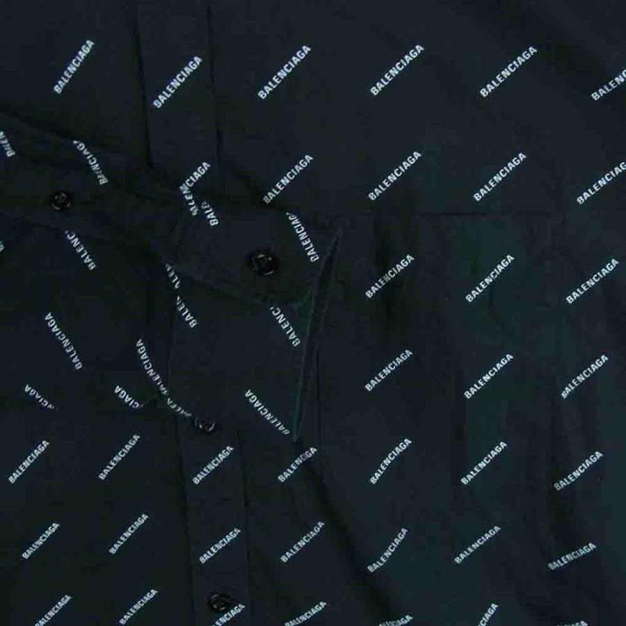 BALENCIAGA バレンシアガ 534333 TBL96 All over Logo Shirt オール  