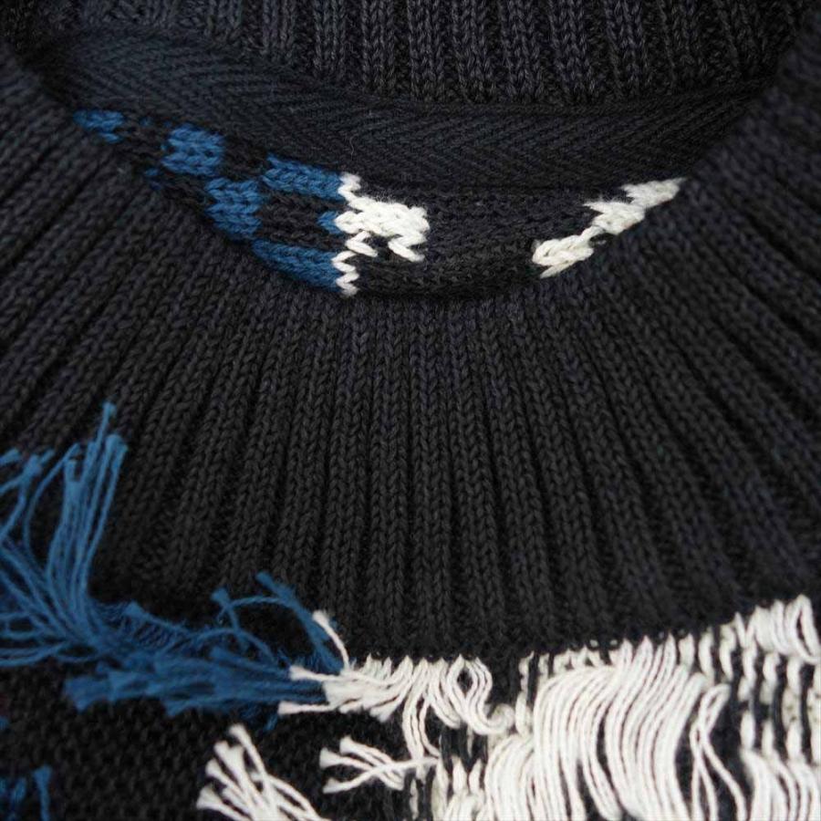 sacai Sacai サカイ 22SS 22-02749M Rug Jacquard Knit Pullover ラグ 