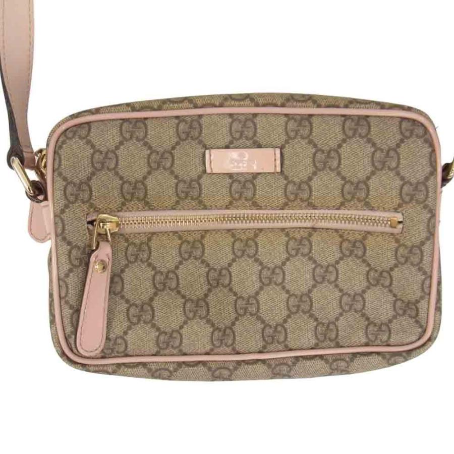 GUCCI グッチ 201447 467891 GGスプリーム ショルダーバッグ ピンク系  