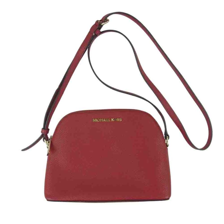Michael Kors マイケルコース レザー ショルダーバッグ インドネシア製 レッド系【中古】 【即決