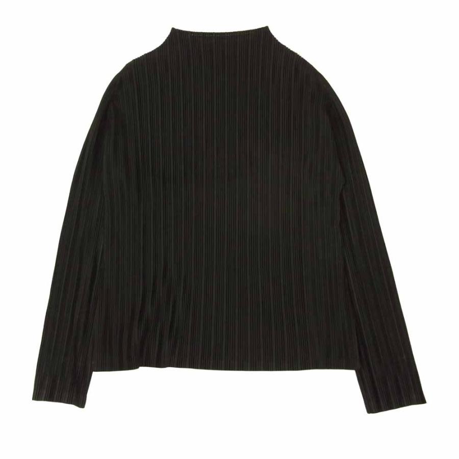 イッセイミヤケ プリーツ カットソー ブラウス モックネック プル
