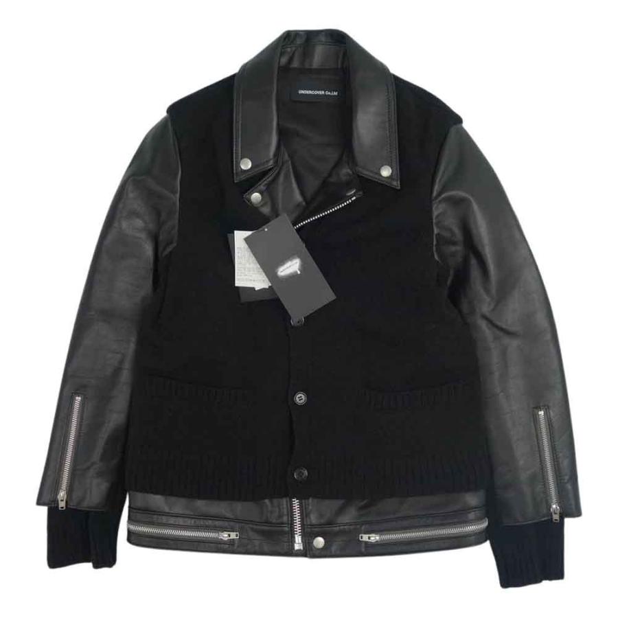 UNDERCOVER アンダーカバー 21AW UC2A4207 KN カーデ MIX レザー