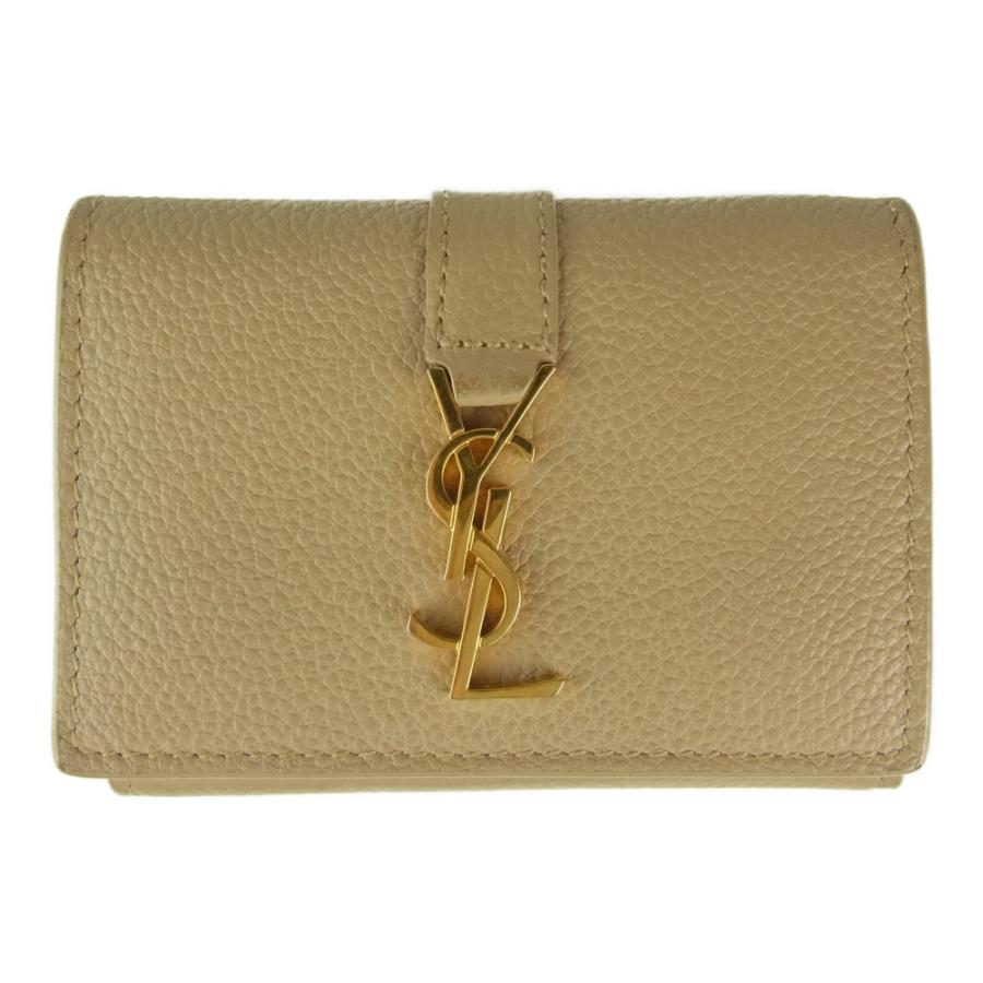 SAINT LAURENT サンローラン YSLライン オリガミ タイニー ウォレット 