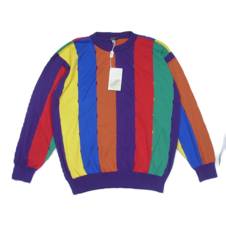 Versus ヴェルサス GIANNI VERSACE ジャンニヴェルサーチェ ストライプ ニット セーター マルチカラー系 34【極上美品】【中古】 :2f17113dh0005ra19:ブランド専門店LIFE - 通販 - Yahoo!ショッピング