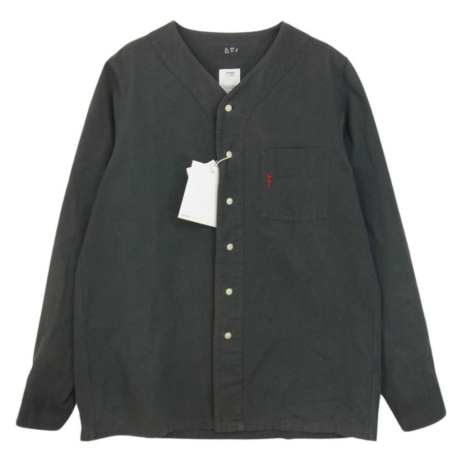 VISVIM ビズビム 18AW 0118205011004 Free Edge Shirt Baseball Collar 