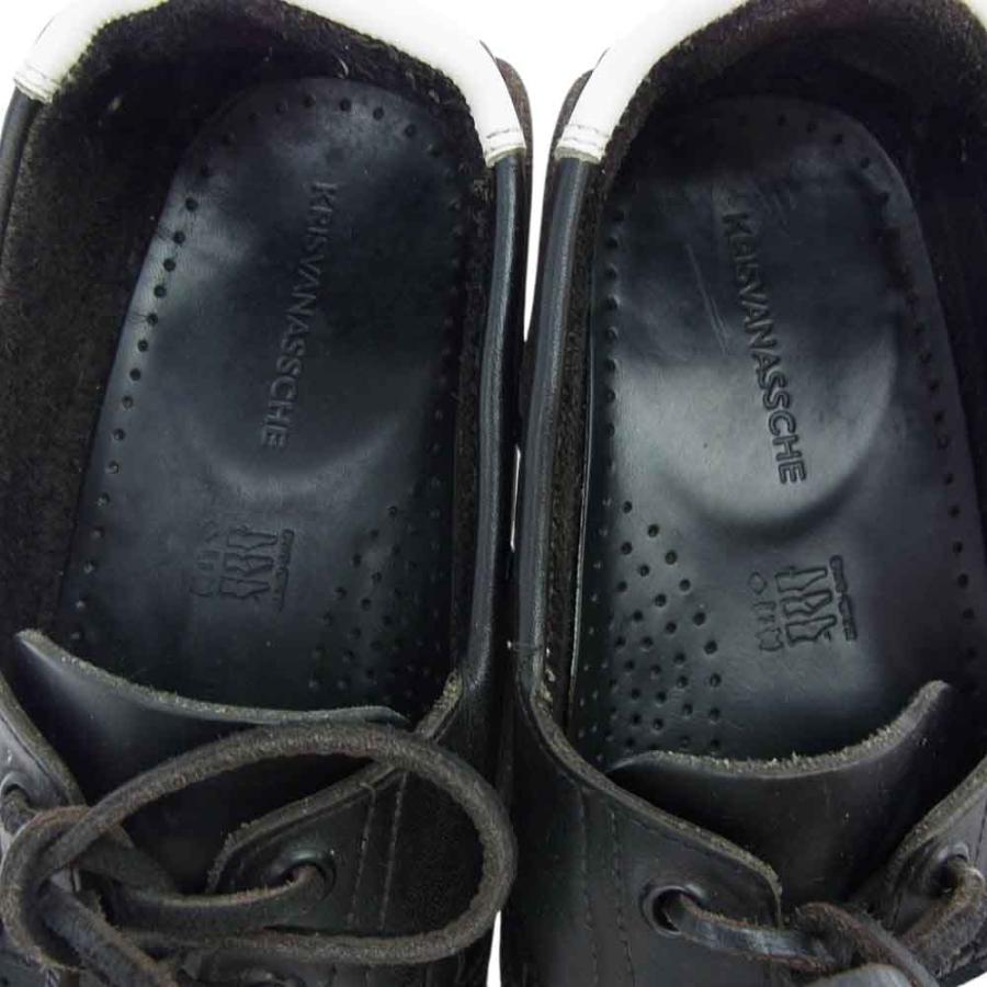 Paraboot パラブーツ × KRIS VAN ASSCHE クリス ヴァン アッシュ デッキ シューズ ブラック系【中古】｜brand-life｜05