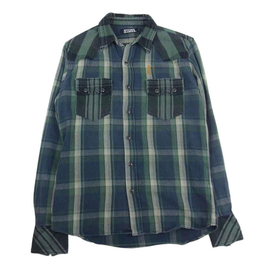 HYSTERIC GLAMOUR ヒステリックグラマー 0293AH05 チェック ウエスタン 