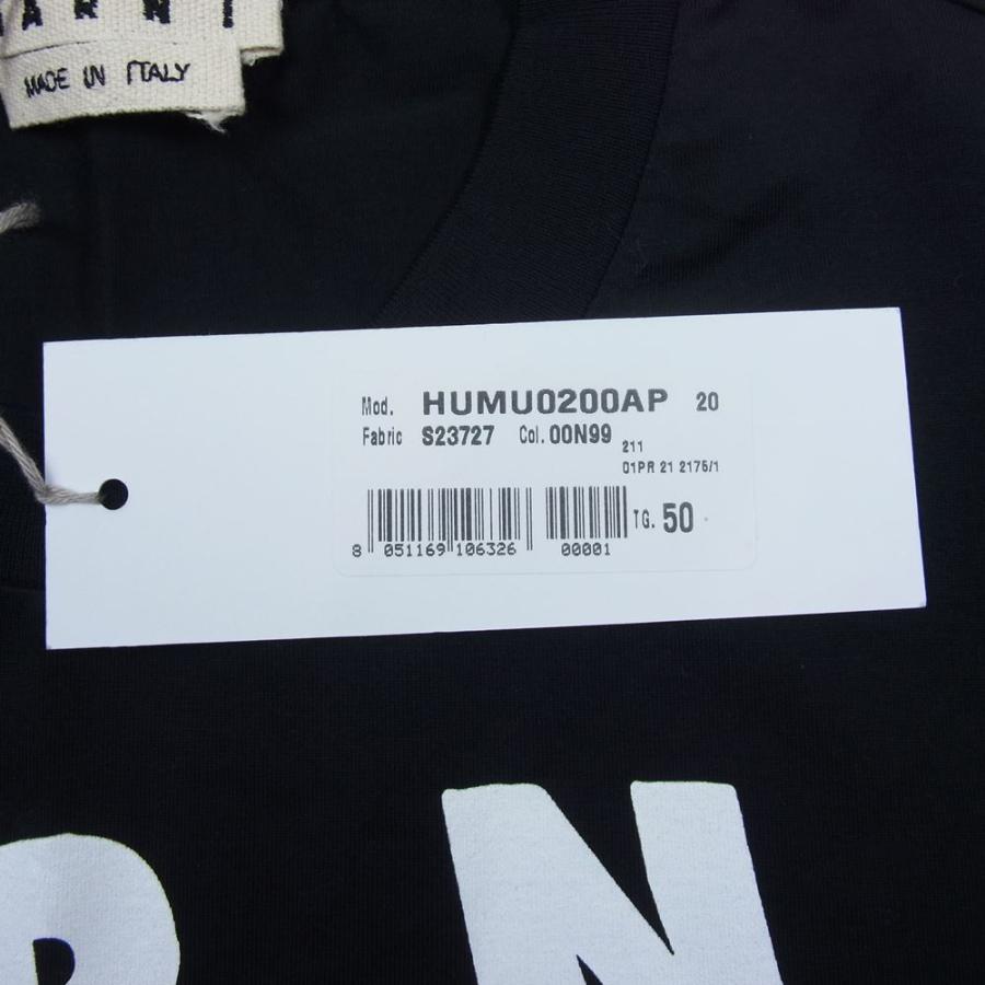 MARNI マルニ HUMU0200AP S23727 国内正規品 ロゴ 半袖 Tシャツ