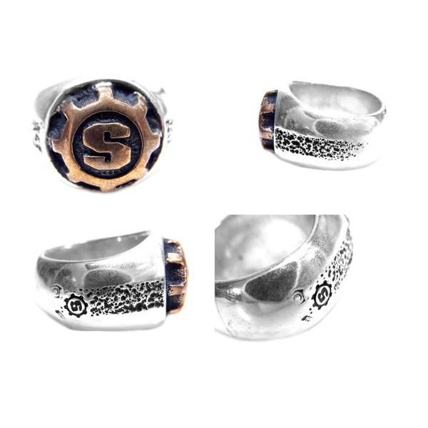 中古 STARLINGEARカスタム/スモールシグネットリング#15 : 30-615 