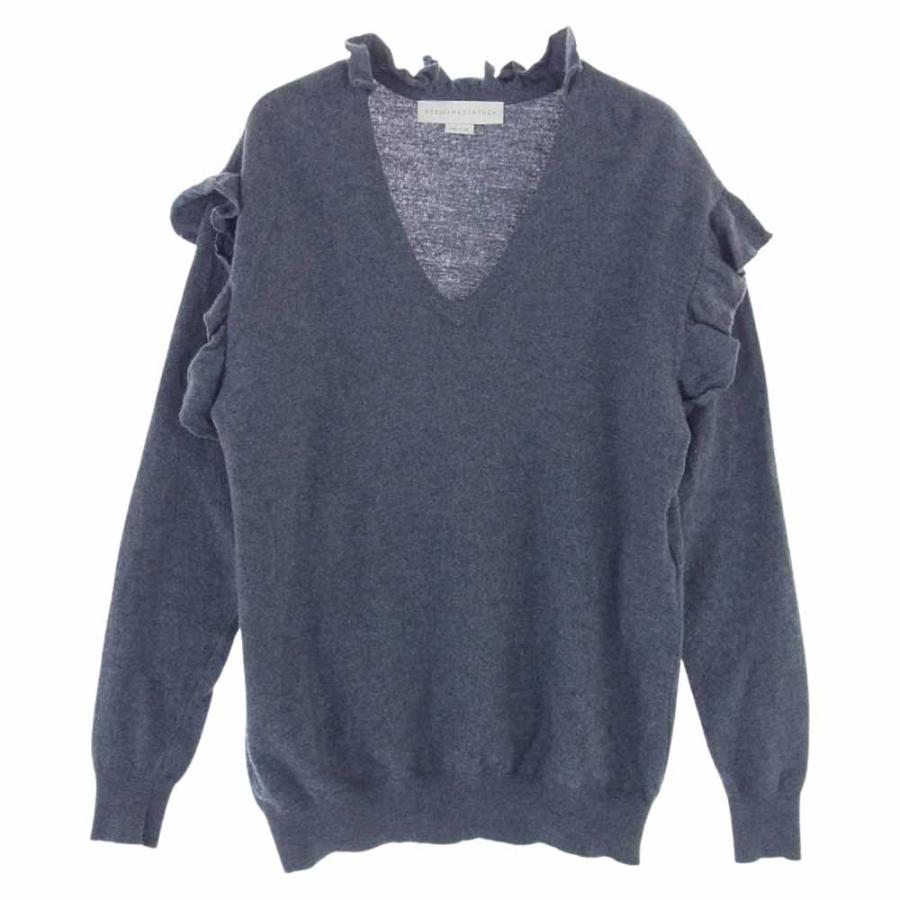 STELLA McCARTNEY グレー Vネックセーター