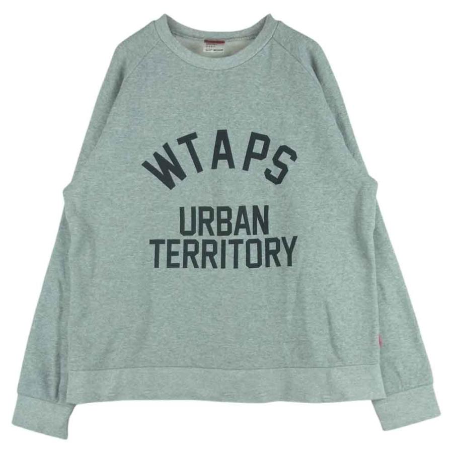 wtaps グレー クルーネック スウェット