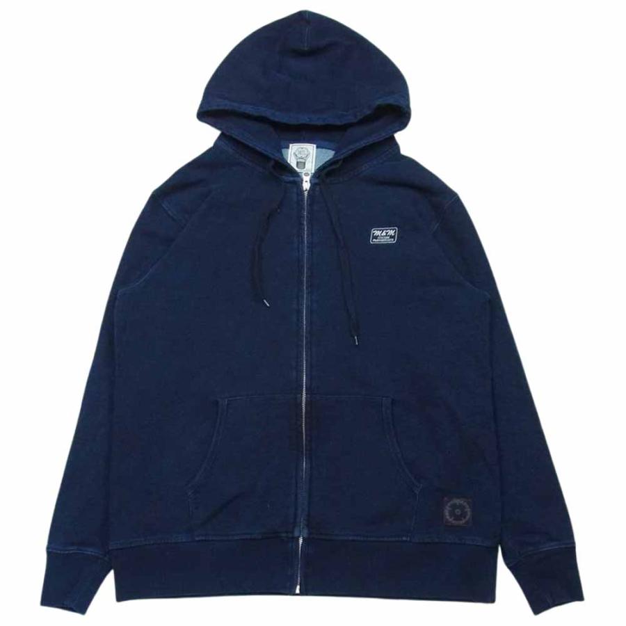 エムアンドエム M&M 22SS DENIM SWEAT ZIP PARKA ブランドロゴ  