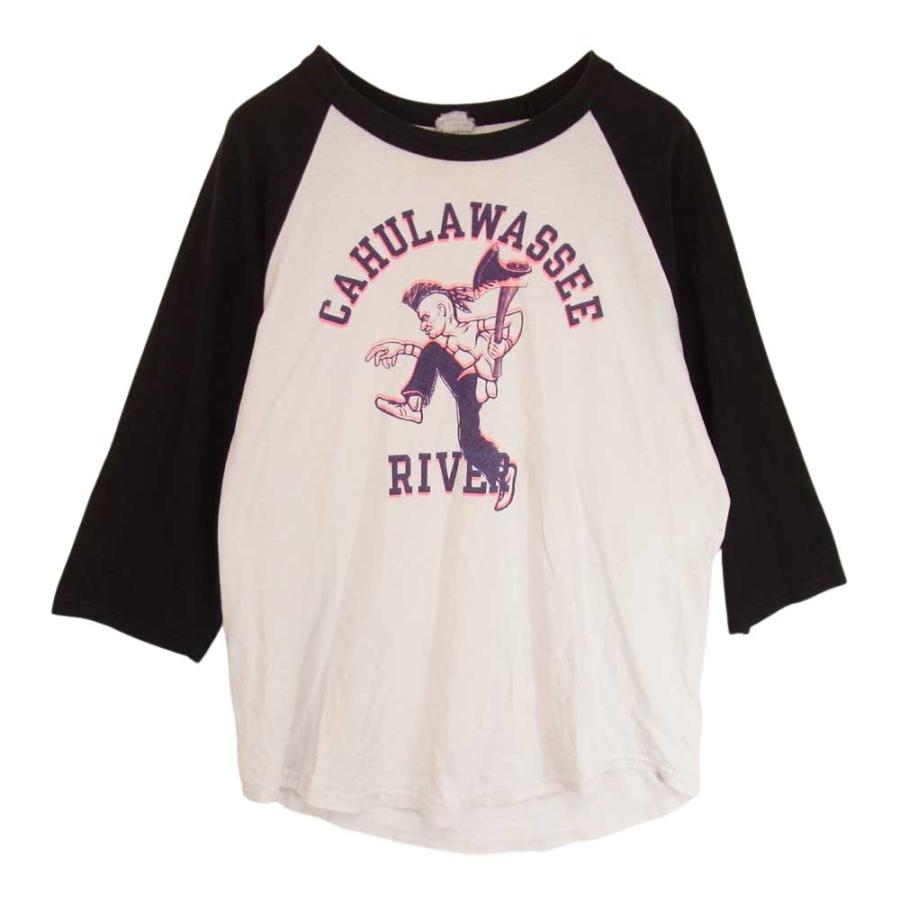 TENDERLOIN テンダーロイン CAHULAWASSE RIVER プリント ラグラン TENDERLOIN テンダーロイン CAHULAWASSE RIVER プリント ラグラン