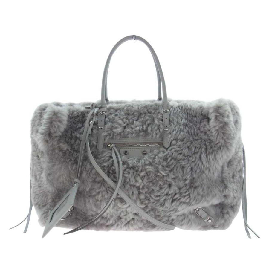 BALENCIAGA バレンシアガ 432596 PAPER ムートン ファー 2WAY ペーパー 