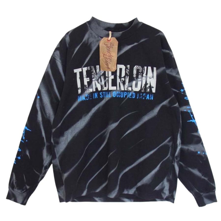 TENDERLOIN テンダーロイン 本店限定 TEE L/S ACID QB タイダイ ロゴ 