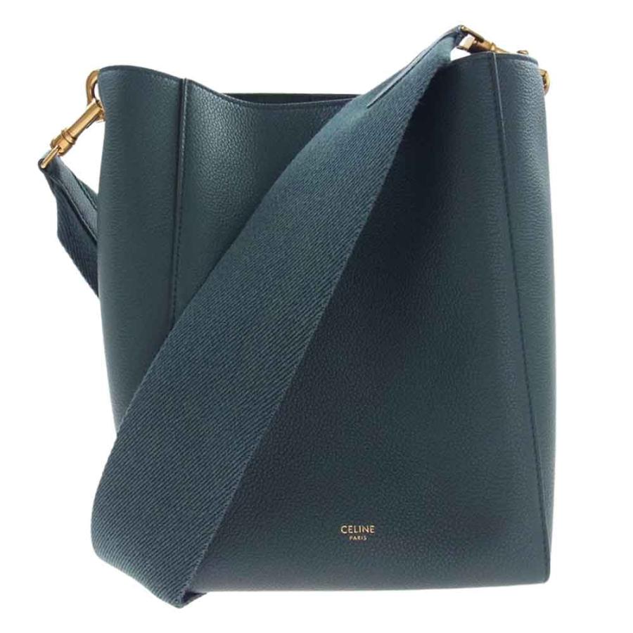 CELINE セリーヌ サングル スモール レザー バケット ショルダー