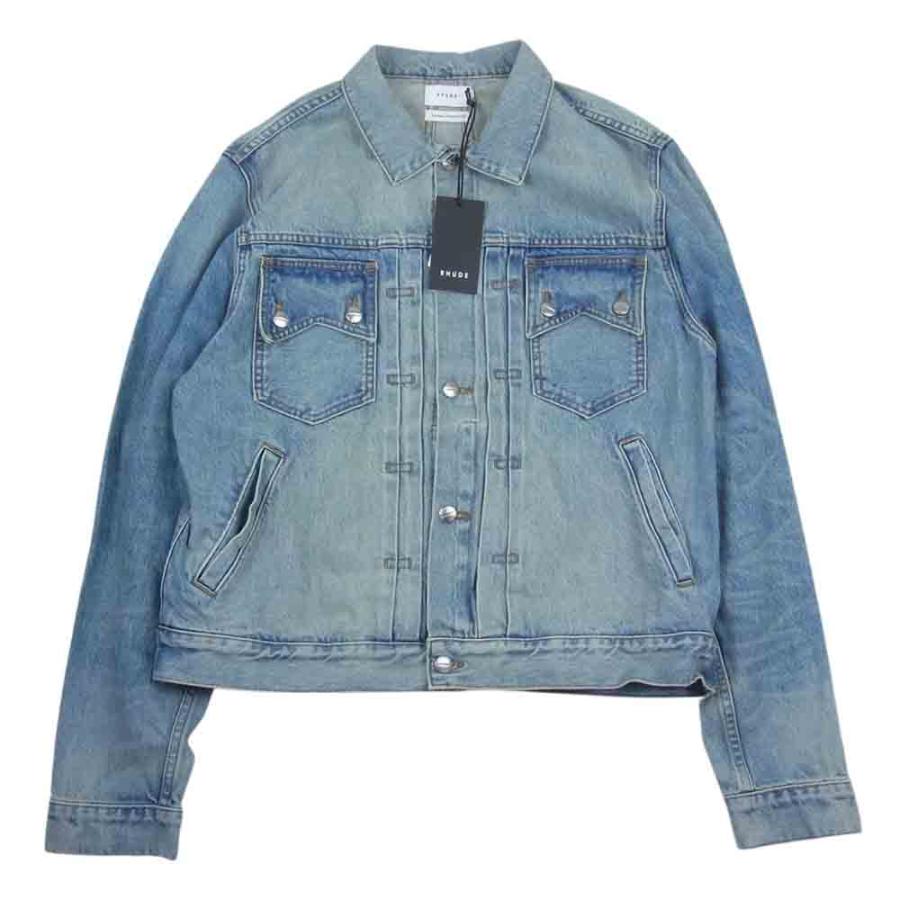 ルード RHUDE 22AW USED ユーズド加工 デニム ジャケット インディゴ 