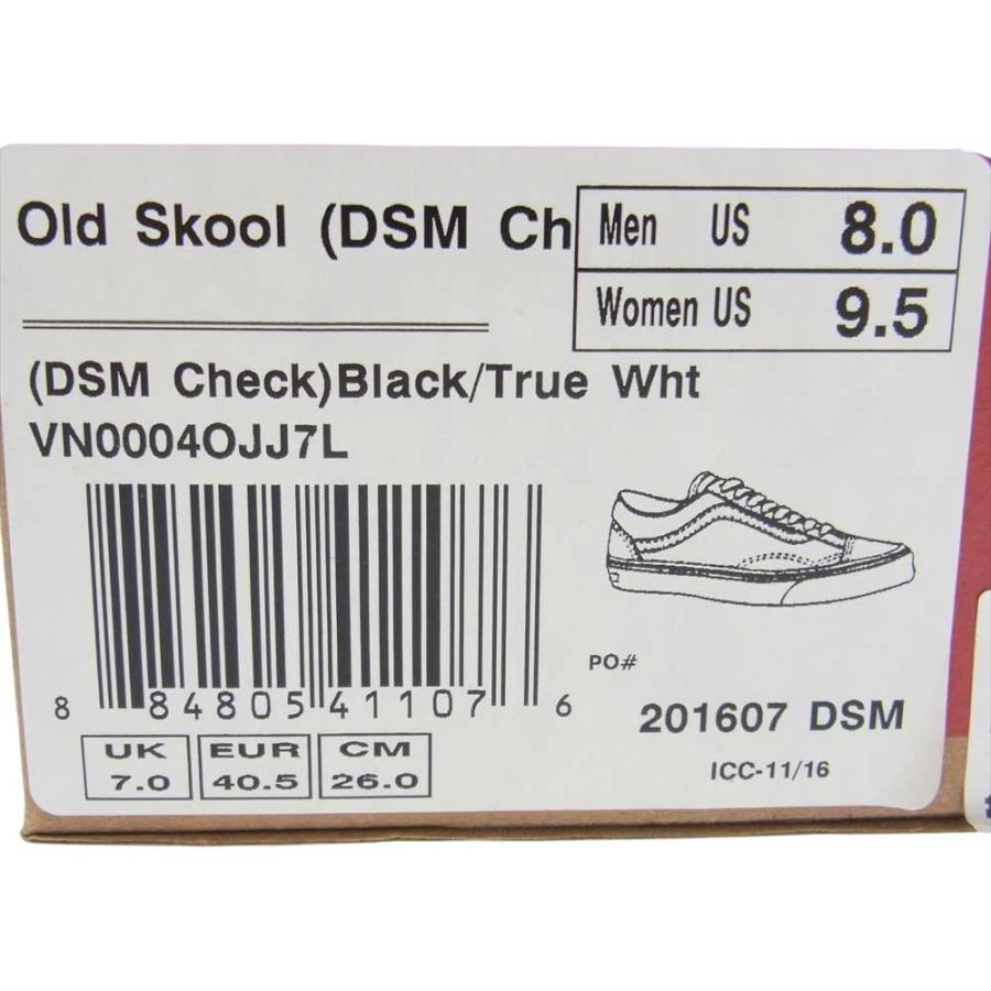 VANS バンズ VN0004OJJ7L × DOVER STREET MARKET ドーバーストリートマーケット DSM オールドスクール チェック 26.0cm【中古】｜brand-life｜07