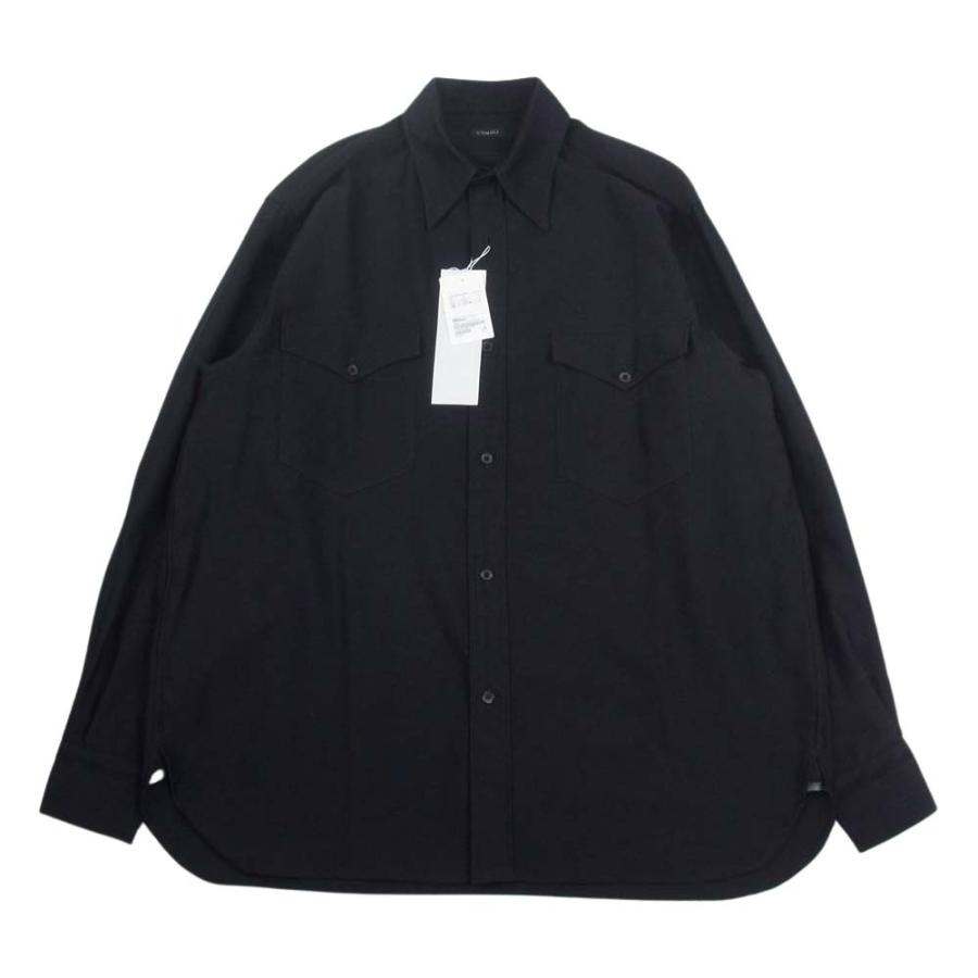 COMOLI コモリ 22AW W03-02013 ウール モールスキン ワーク 長袖 