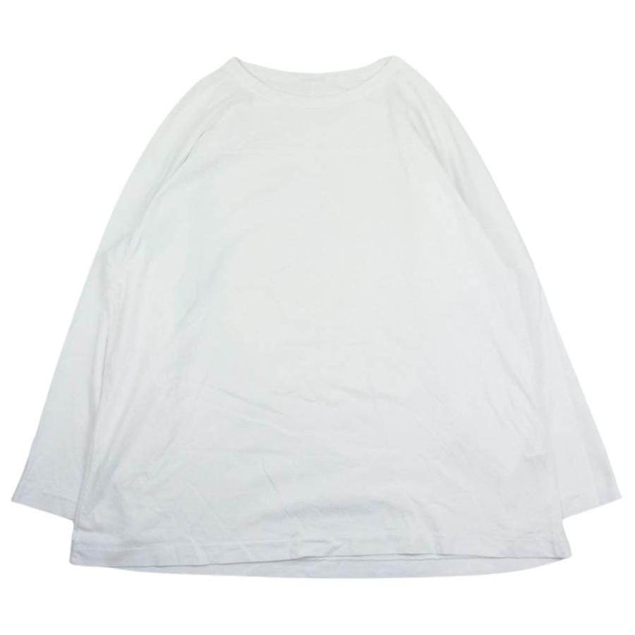 COMOLI コモリ 20AW S03-05003 フットボール 長袖 Tシャツ ホワイト 