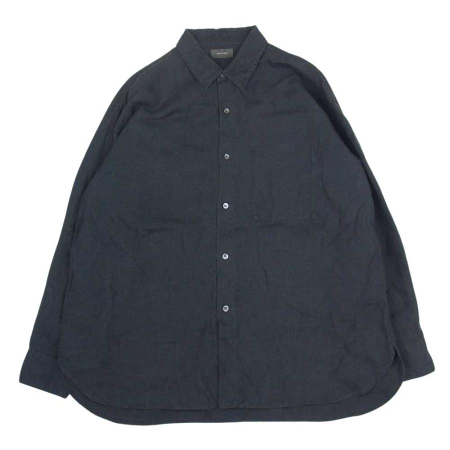 ウィロウ WIRROW 571162-121 リネン レギュラーカラー 長袖 シャツ 