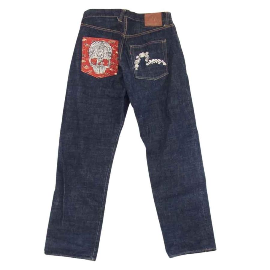 EVISU エヴィス 2001 スカル 刺繍 カモメ タイガー セルビッチ デニム 