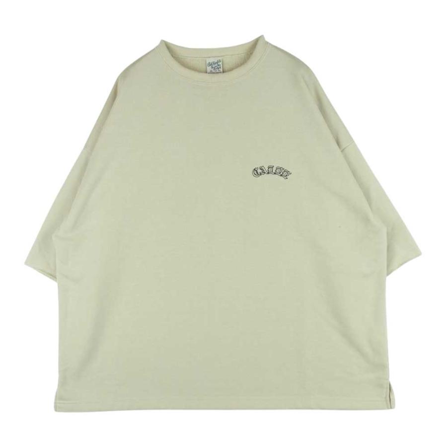 CALEE キャリー 23SS Aeroknot arch logo wide silhouette S/S cutsew 