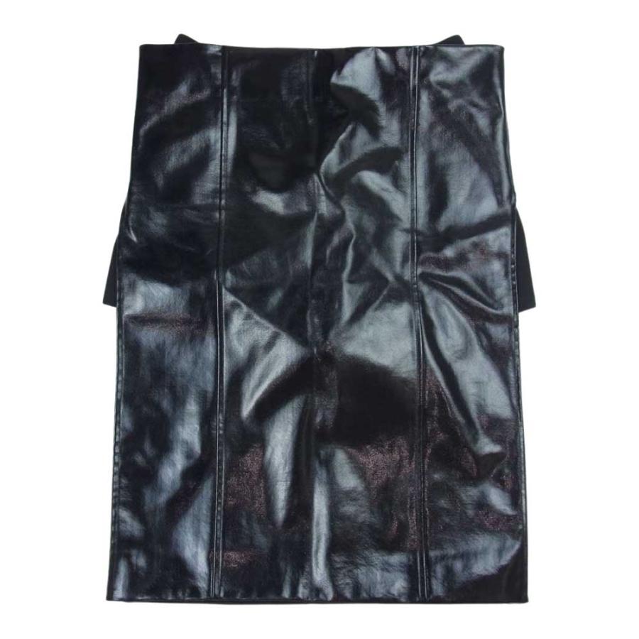sacai Sacai サカイ 23-06693 スリット パテント スカート ブラック系  