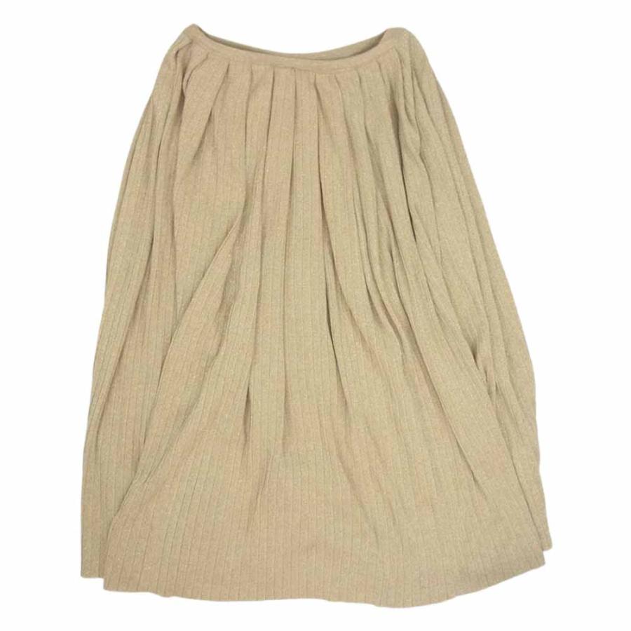 Drawer ドゥロワー 6524-299-1360 ニット プリーツ ロング フレア ラメ  