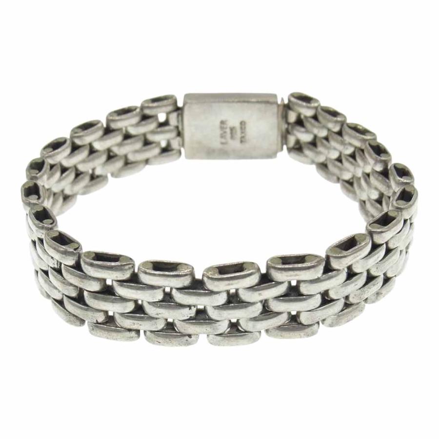 ラバー LAVER 5 LINK BAND リンク ブレスレット シルバー系【中古 