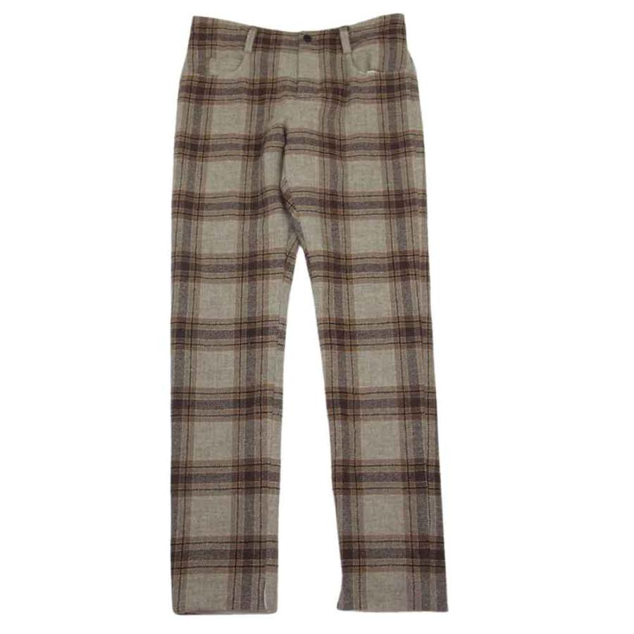 SUNSEA サンシー 16AW 16A46 CHECK PANTS ウール チェック パンツ 